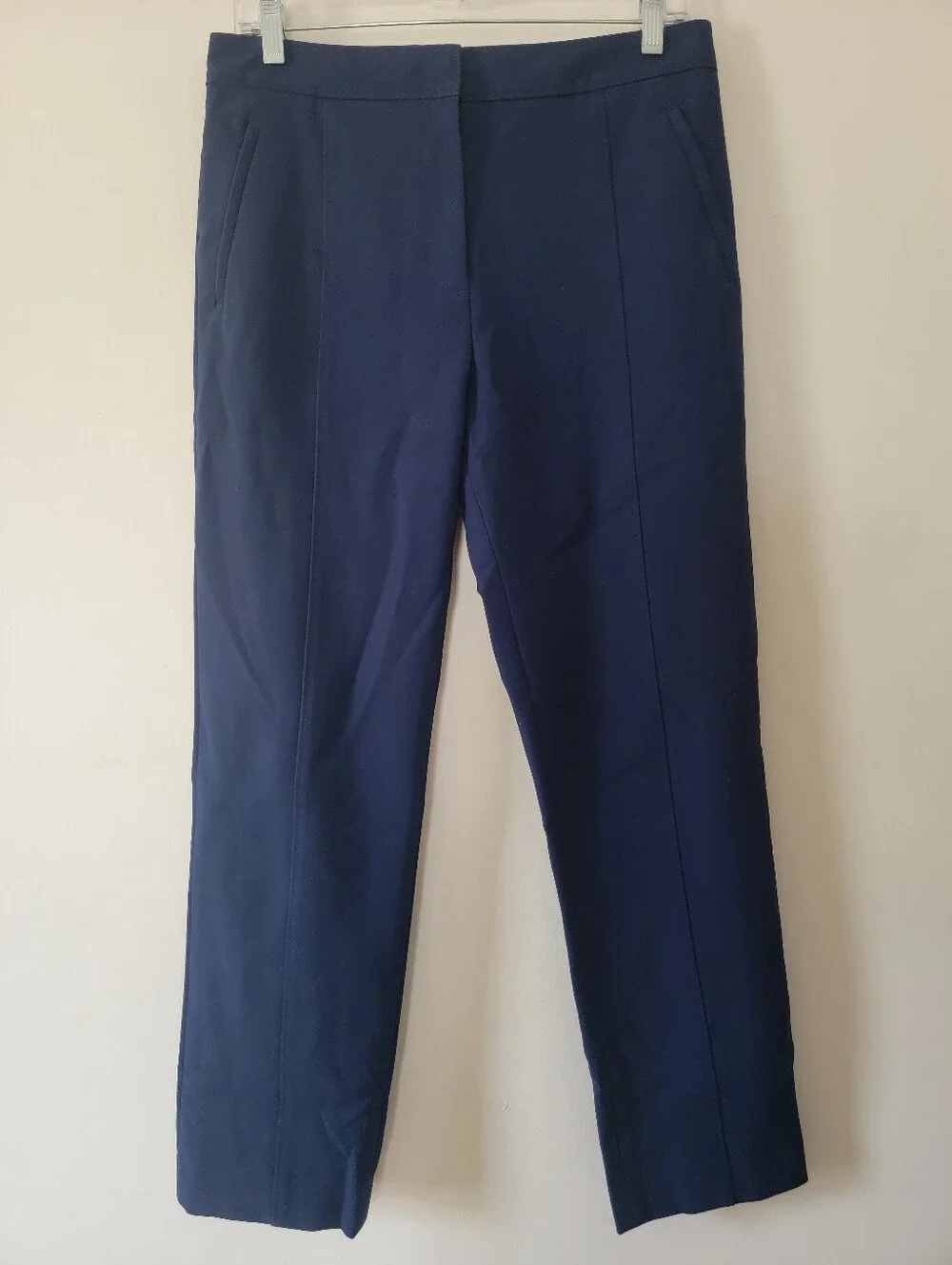 Tory Burch Navy Straight-Leg Dress Pants